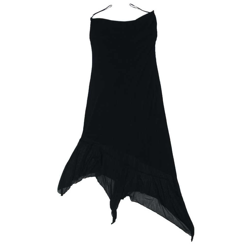 Y2K Guess Jeans Strapless Black Mesh Dress - image 2