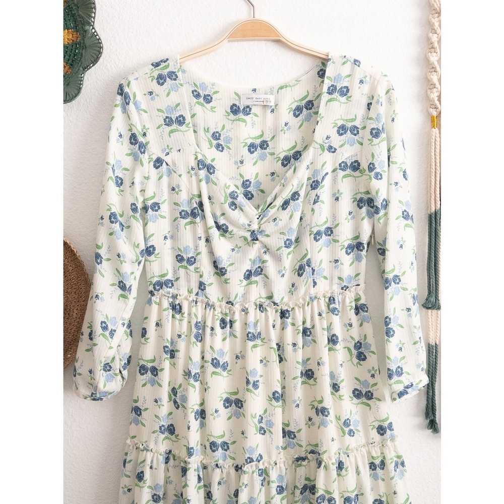 Sweet Baby Jamie Floral Midi Dress Size Medium - image 3