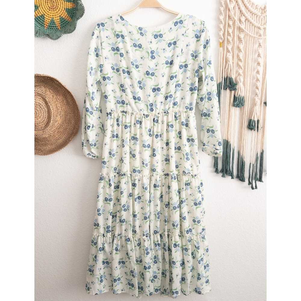 Sweet Baby Jamie Floral Midi Dress Size Medium - image 4