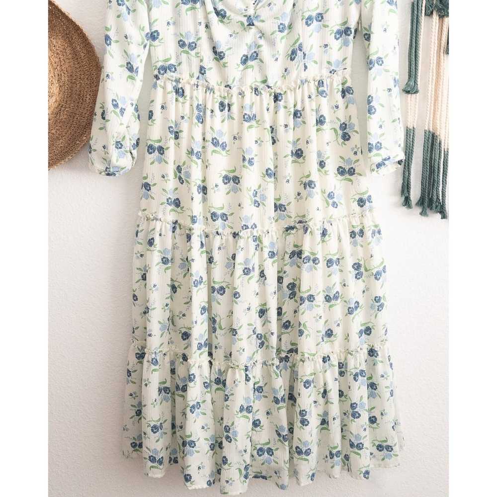 Sweet Baby Jamie Floral Midi Dress Size Medium - image 5