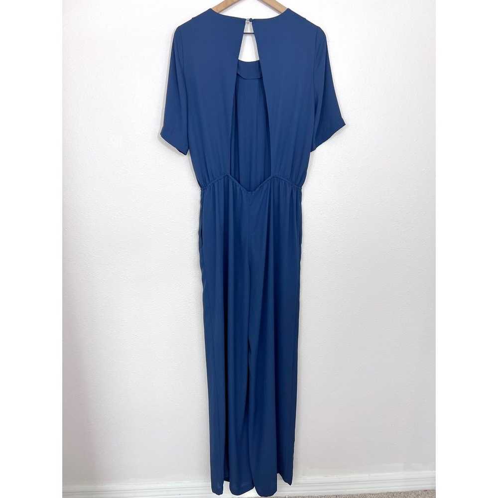 BCBGMaxazria Maddison Jumpsuit Navy Blue - image 8