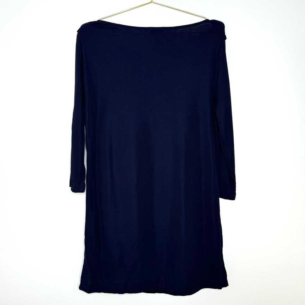 Escada Navy Blue Boatneck Long Sleeve Stretch Kni… - image 11