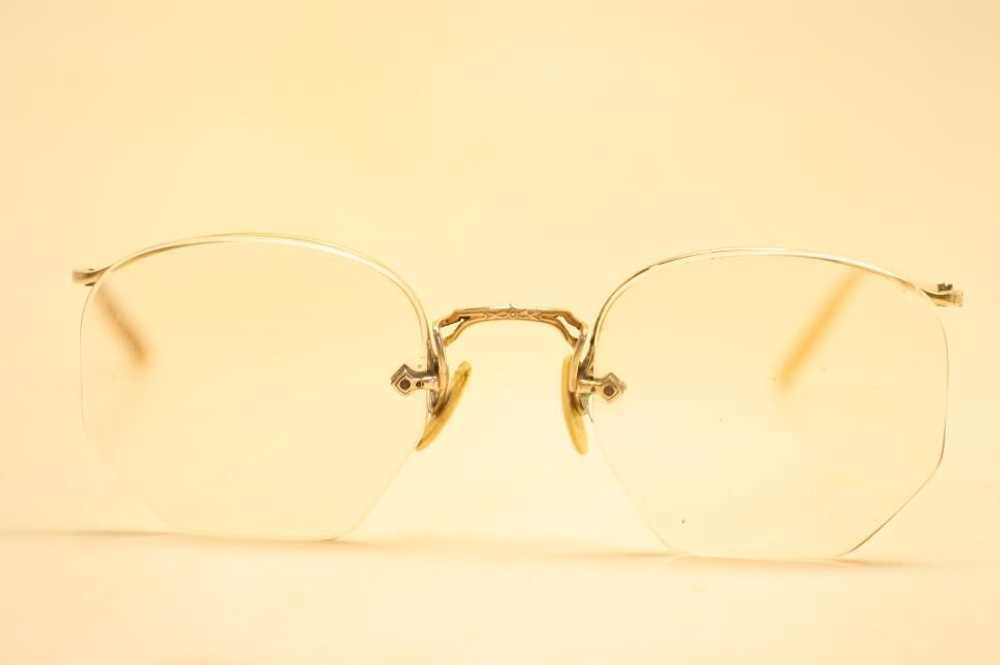 Antique Eyeglasses American Optical Numont Semi R… - image 1