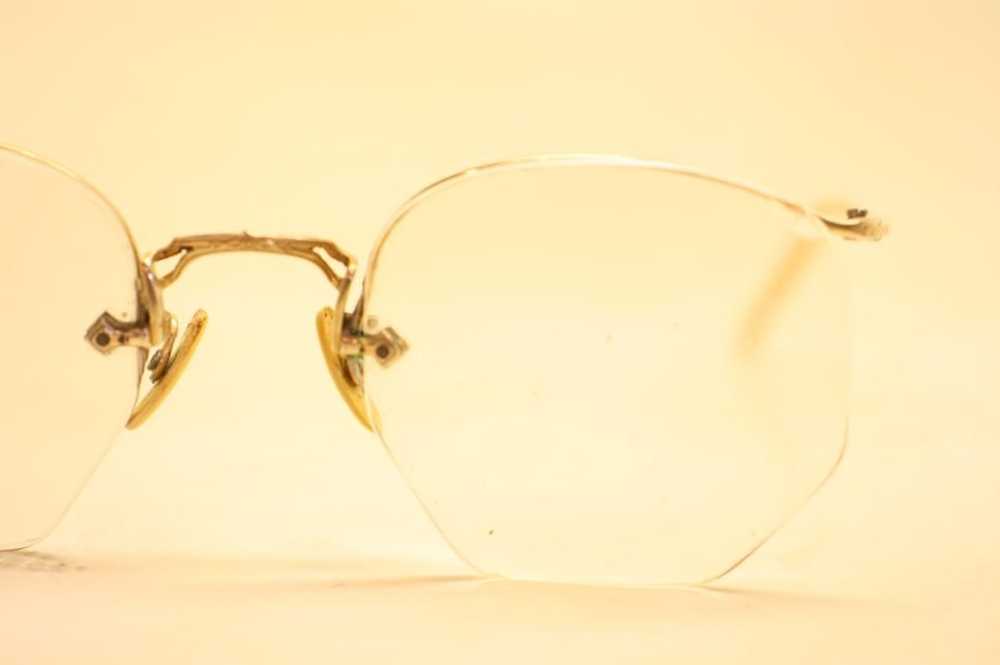 Antique Eyeglasses American Optical Numont Semi R… - image 3