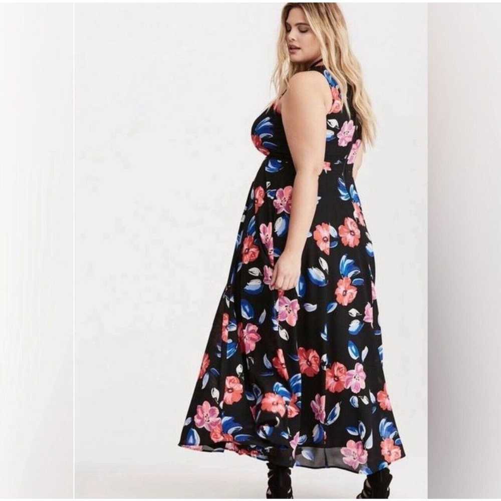 Torrid Dress Womens Size 12 L Floral Maxi Boho Pr… - image 4