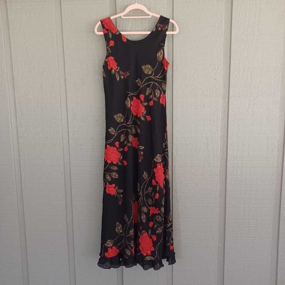 Mary Mcfadden Vintage Reversible Maxi Dress Size … - image 1