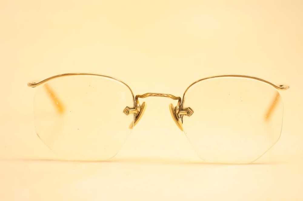 Antique Eyeglasses American Optical Numont Semi R… - image 1