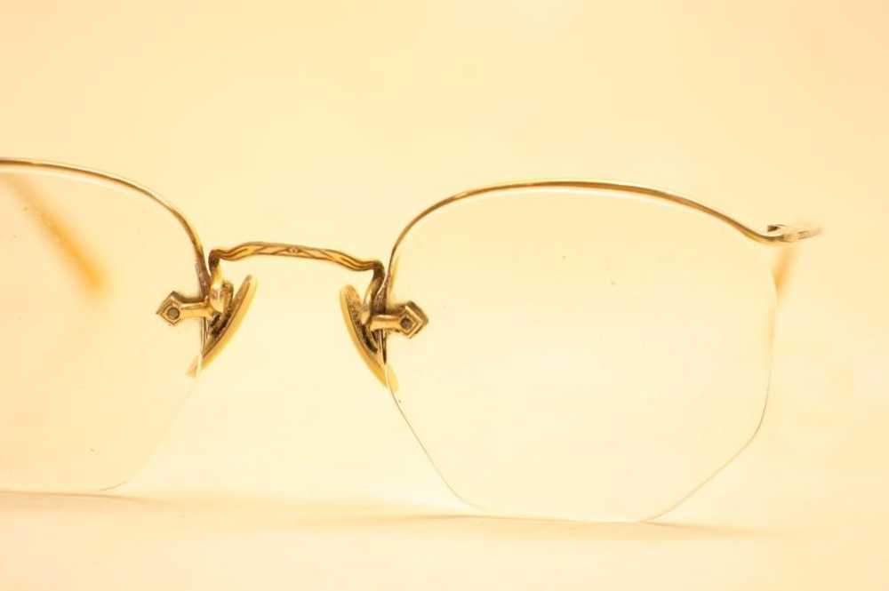 Antique Eyeglasses American Optical Numont Semi R… - image 3