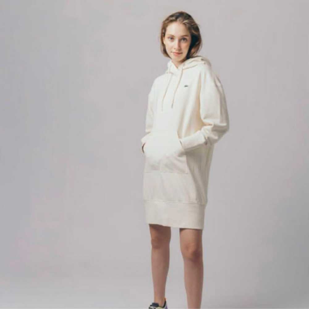 [Lacoste] French Terry Sweat Hoodie Dress - image 3