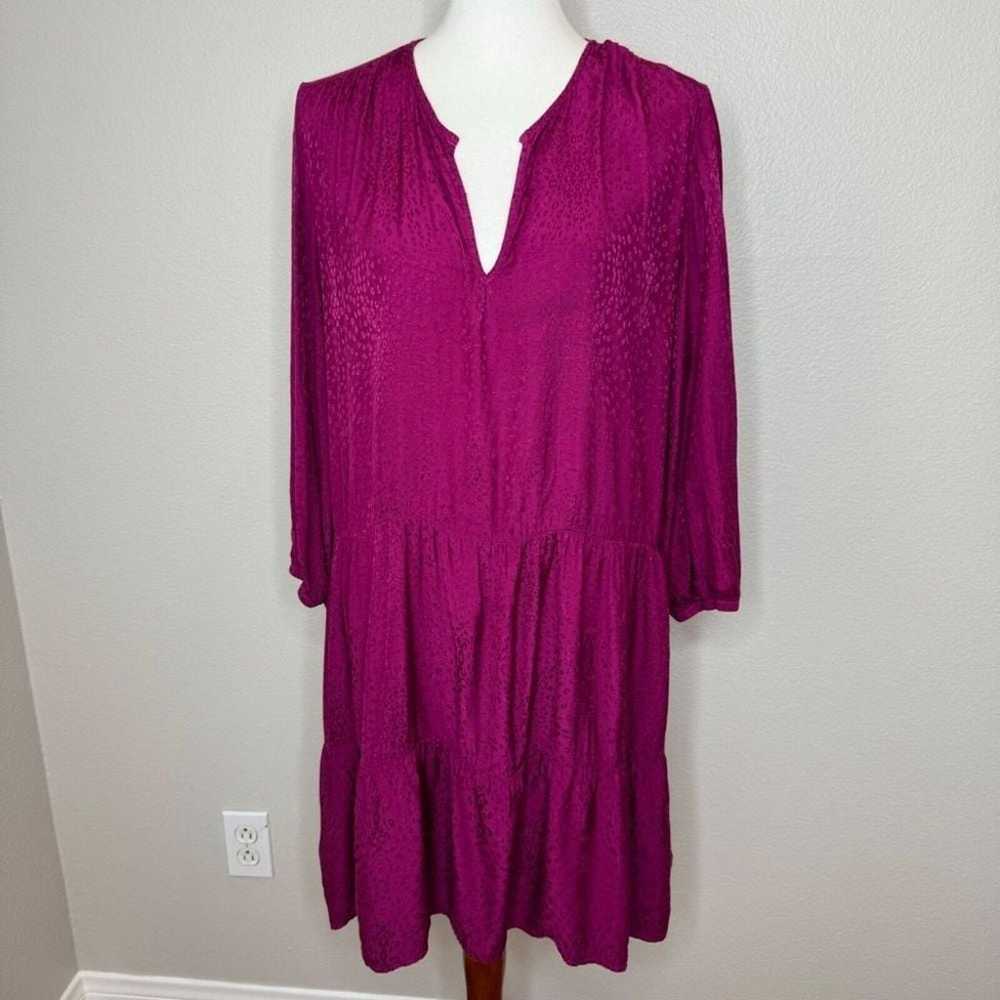 NATION LTD Los Angeles Liza Trapeze Dress Berry C… - image 1