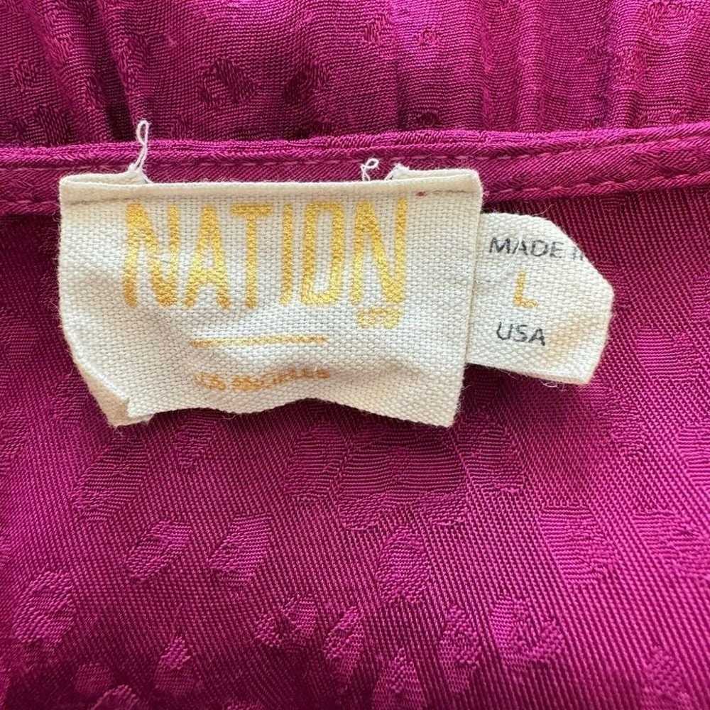 NATION LTD Los Angeles Liza Trapeze Dress Berry C… - image 3