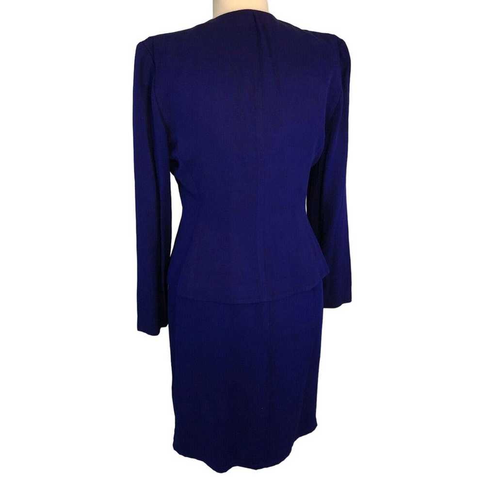 Nah Nah Evening Jacket Dress Sequin Trim Purple S… - image 2