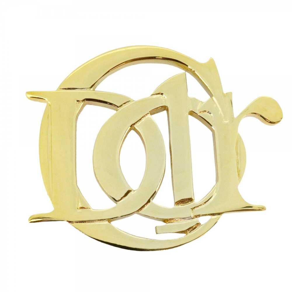 Dior Christian Dior Brooch GP Plated Gold Ladies - image 1