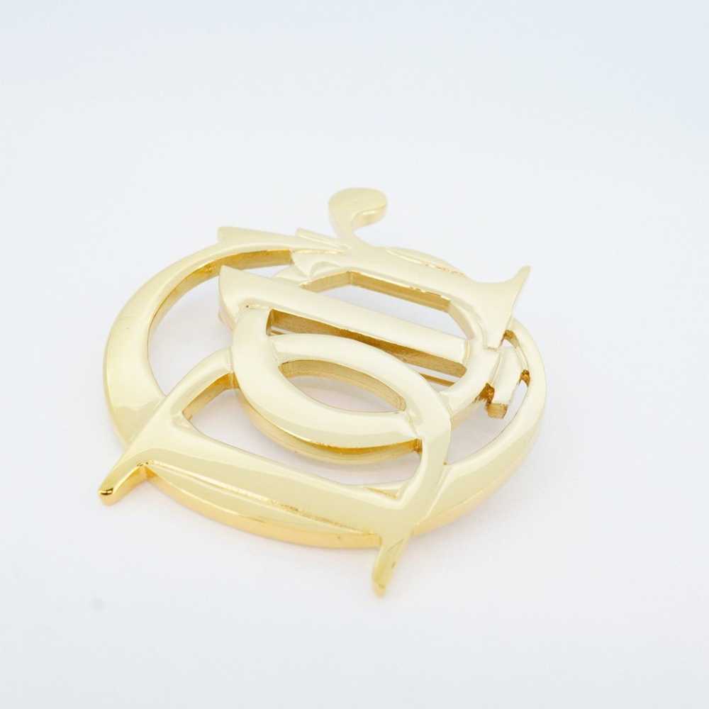 Dior Christian Dior Brooch GP Plated Gold Ladies - image 2