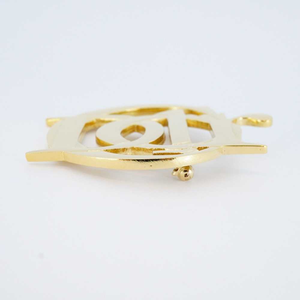 Dior Christian Dior Brooch GP Plated Gold Ladies - image 3