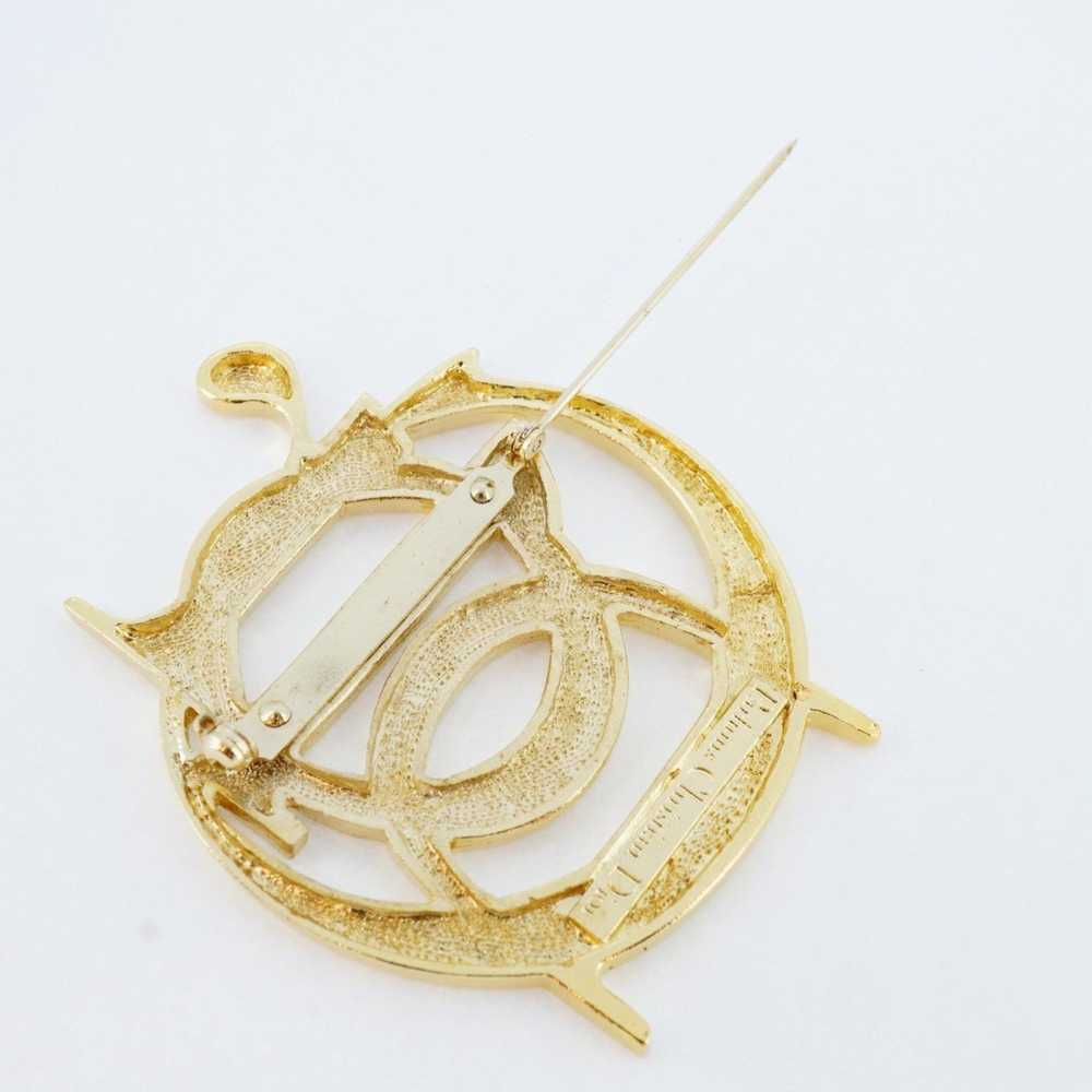 Dior Christian Dior Brooch GP Plated Gold Ladies - image 6