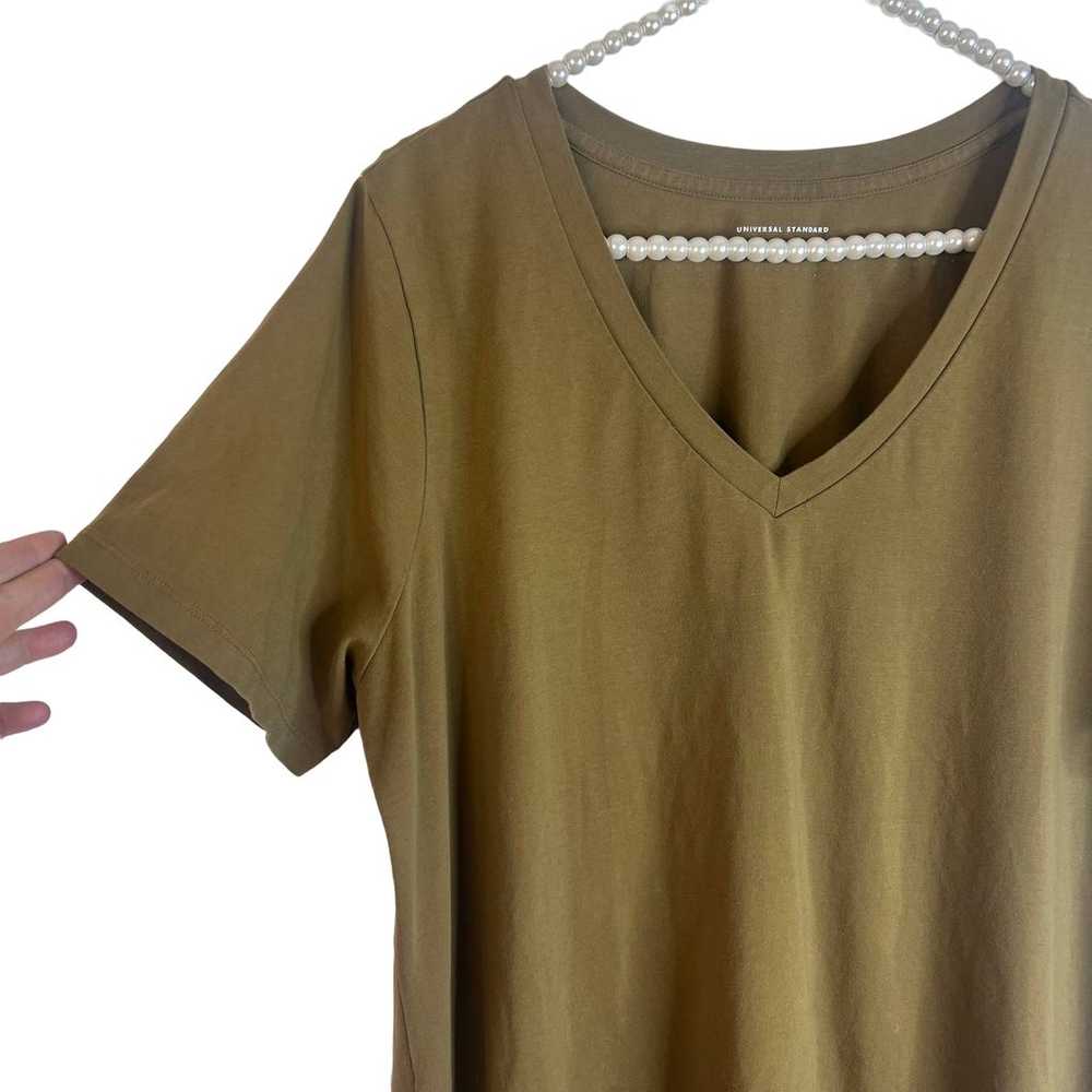 Universal Standard V Neck High/Low Hem SZ S - image 4