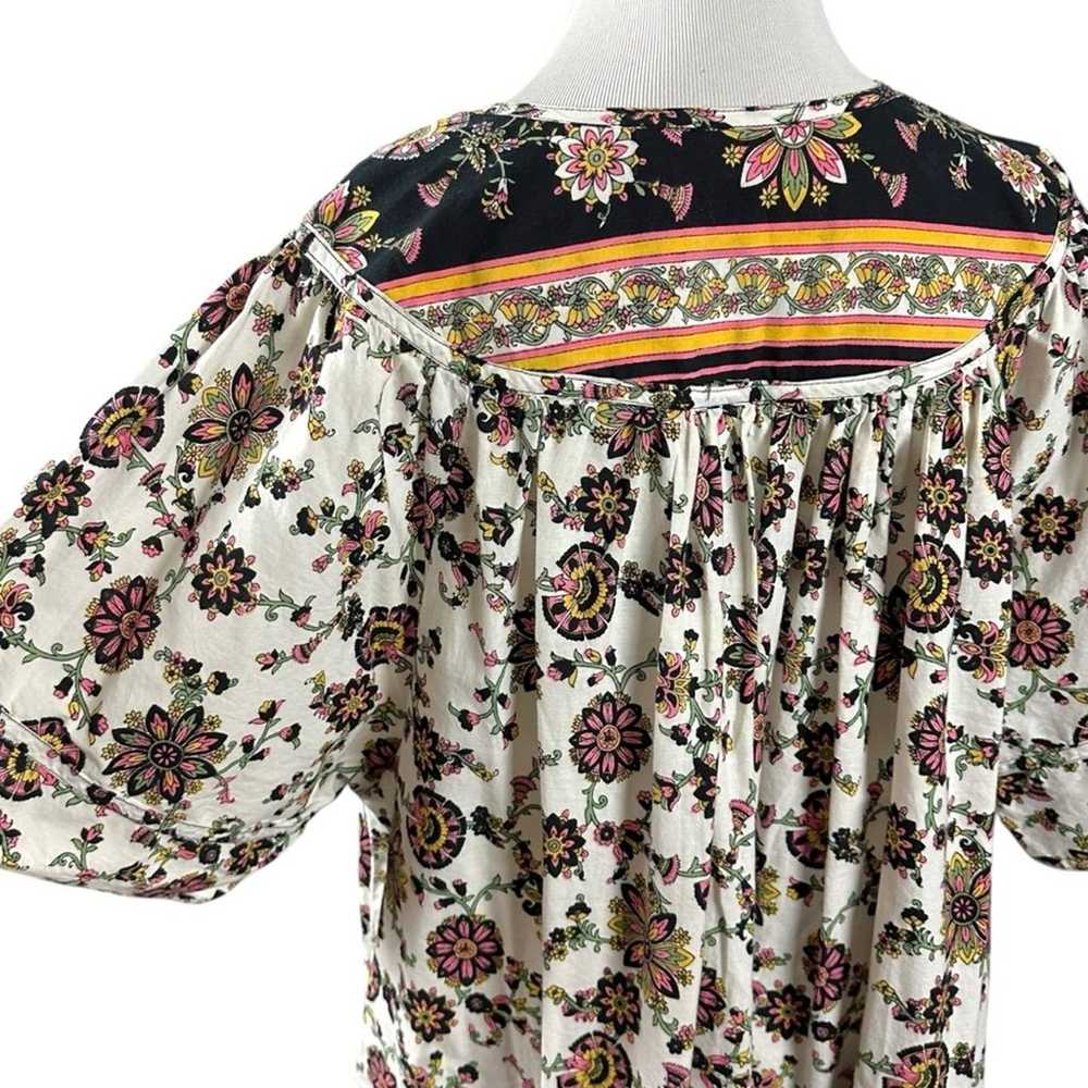 Vintage 70s Loungees Size XL Indian Cotton House … - image 8