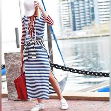 J.Crew Nautical Stripe Maxi SZ S