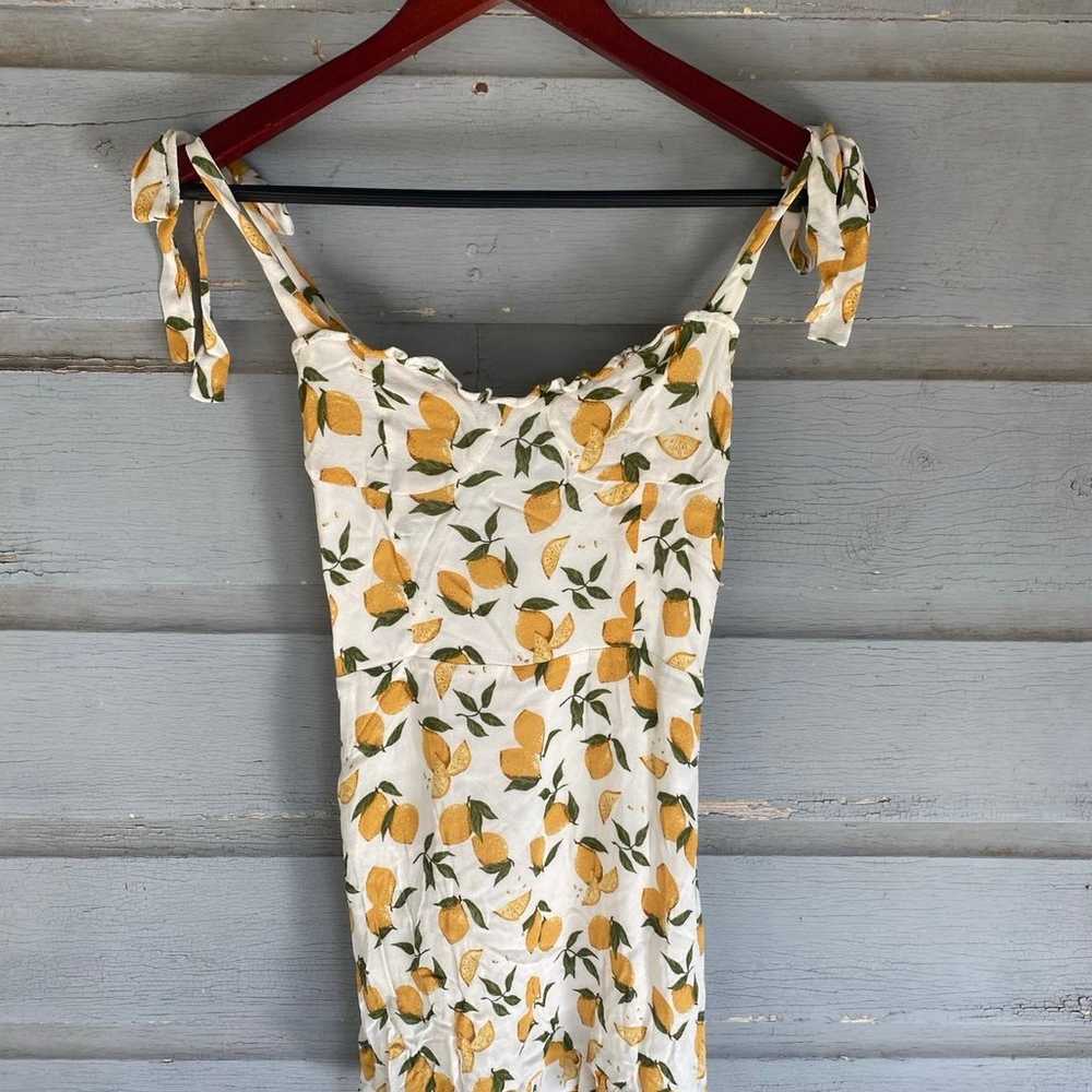 Reformation Christine dress in lemonade SZ4 - image 4