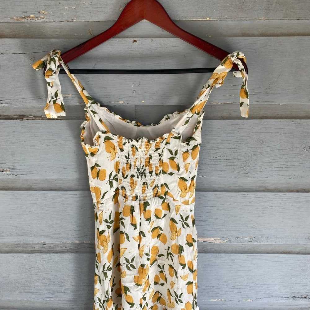 Reformation Christine dress in lemonade SZ4 - image 8