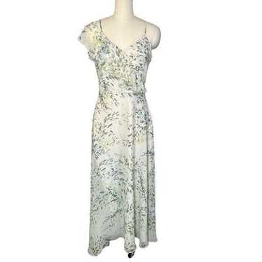 White House Black Market Cream Floral Maxi Dress |