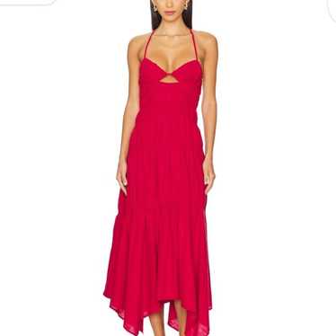 revolve SNDYS tahlia dress in cherry red - image 1