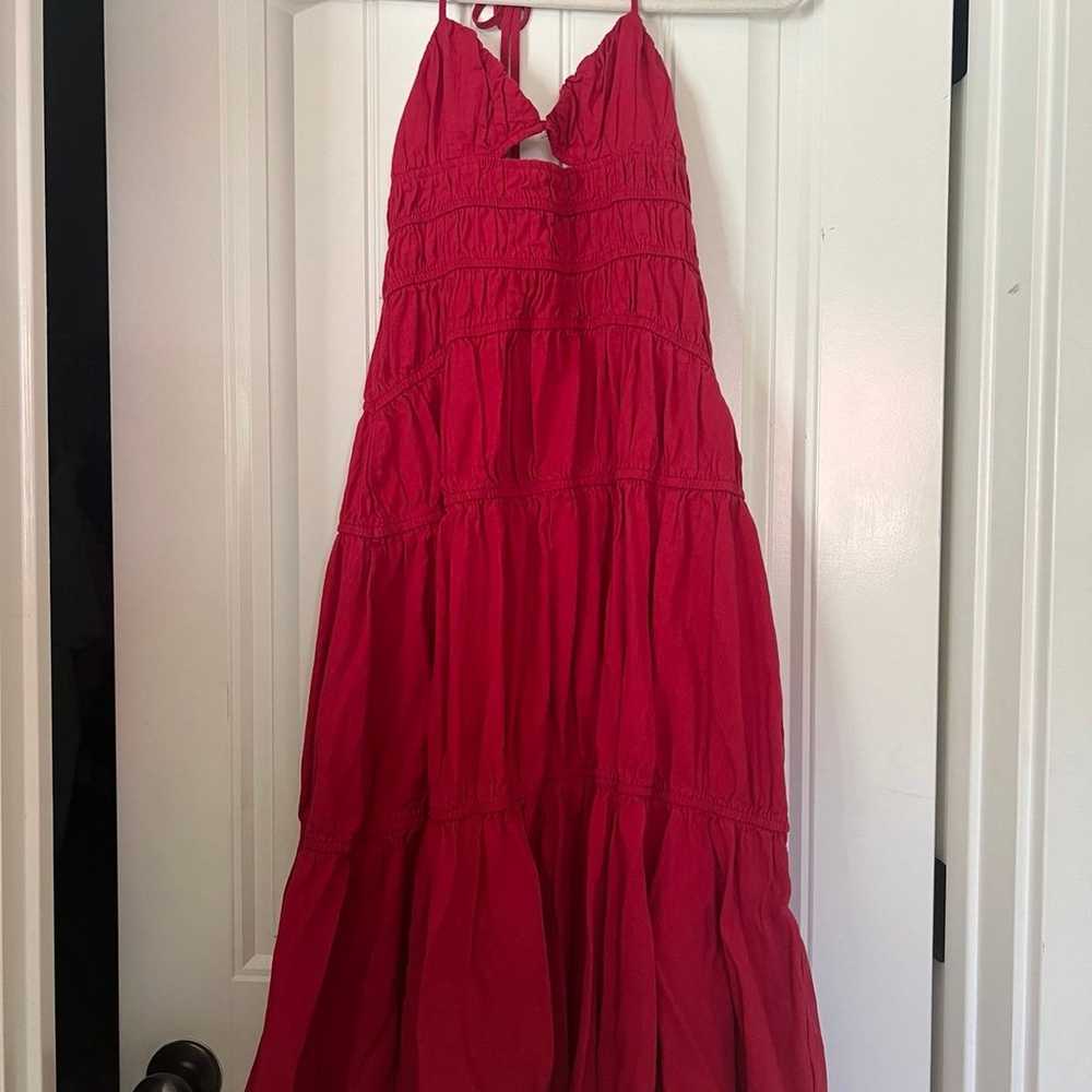 revolve SNDYS tahlia dress in cherry red - image 6