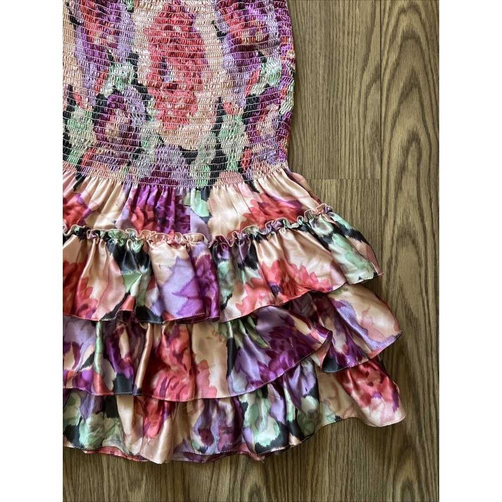 Betsey Johnson Pink and Purple Fit & Flare Floral… - image 6