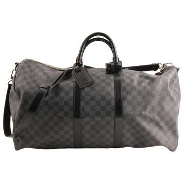 Louis Vuitton Keepall cloth weekend bag