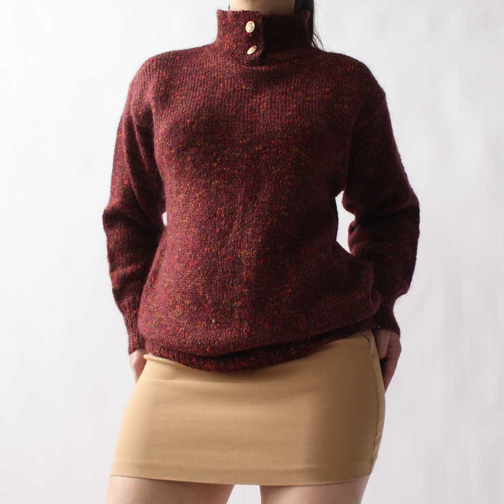 Vintage Speckled Mohair Blend Sweater - image 6