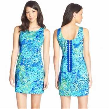 Lilly Pulitzer Lagoon Cathy Shift Dress Size 4 - image 1