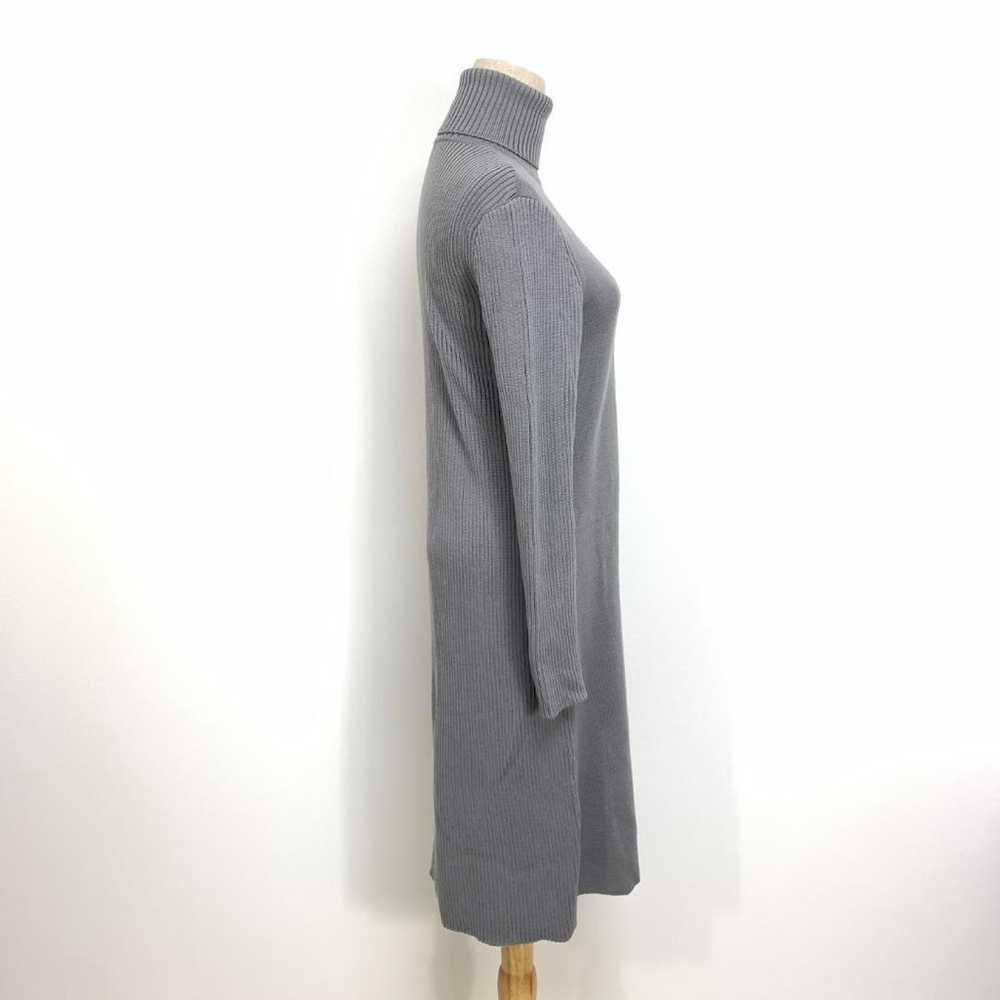 A4523 Barneys New York Knit Dress Wool Gray 36 - image 3