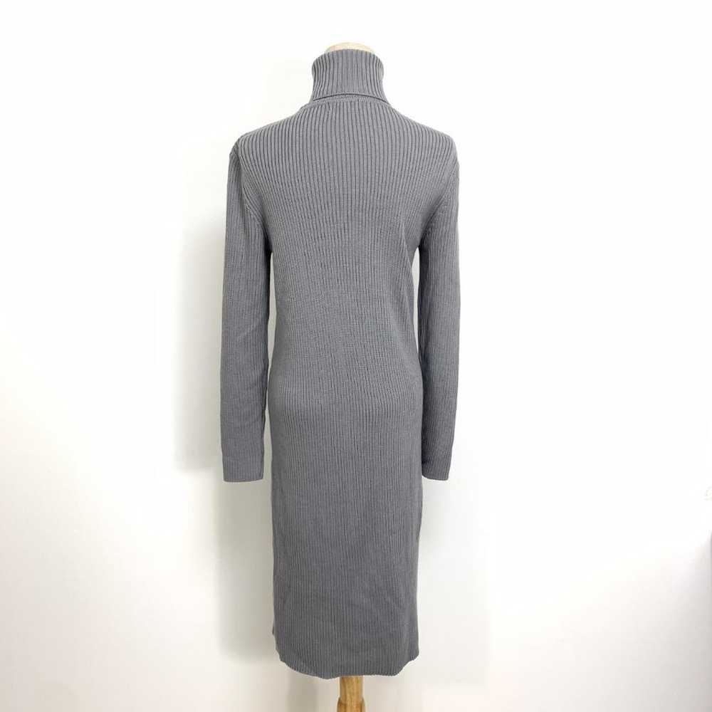 A4523 Barneys New York Knit Dress Wool Gray 36 - image 4