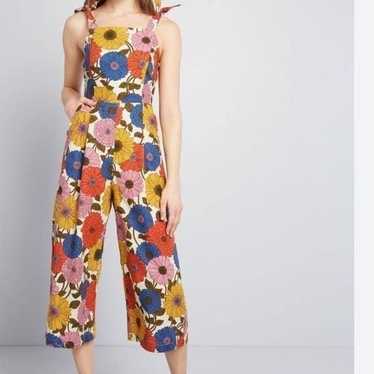 princess highway floral cropped jumpsuit size 6