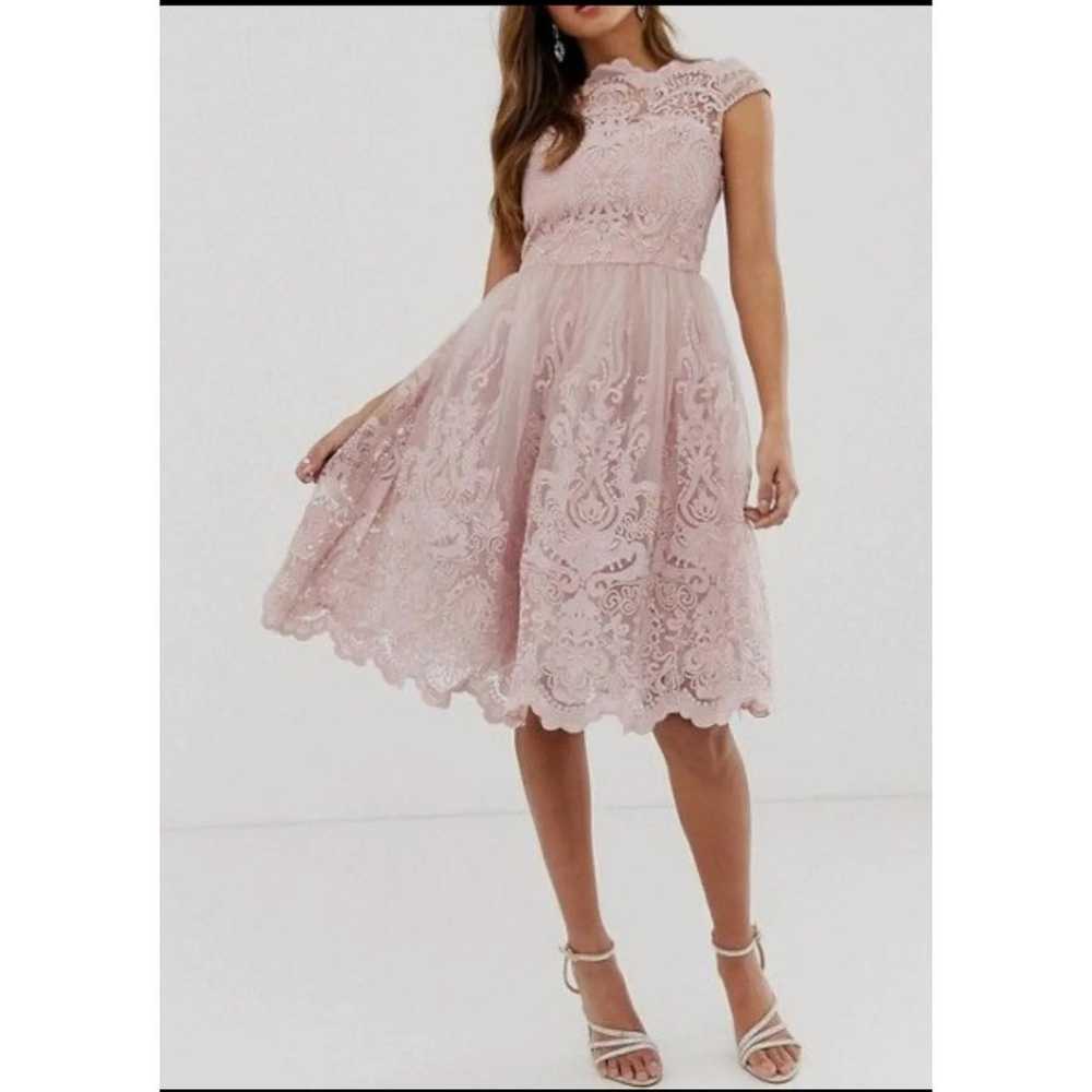 Pink Chi Chi London Lace Dress 4 US 8 UK ChiChi - image 1