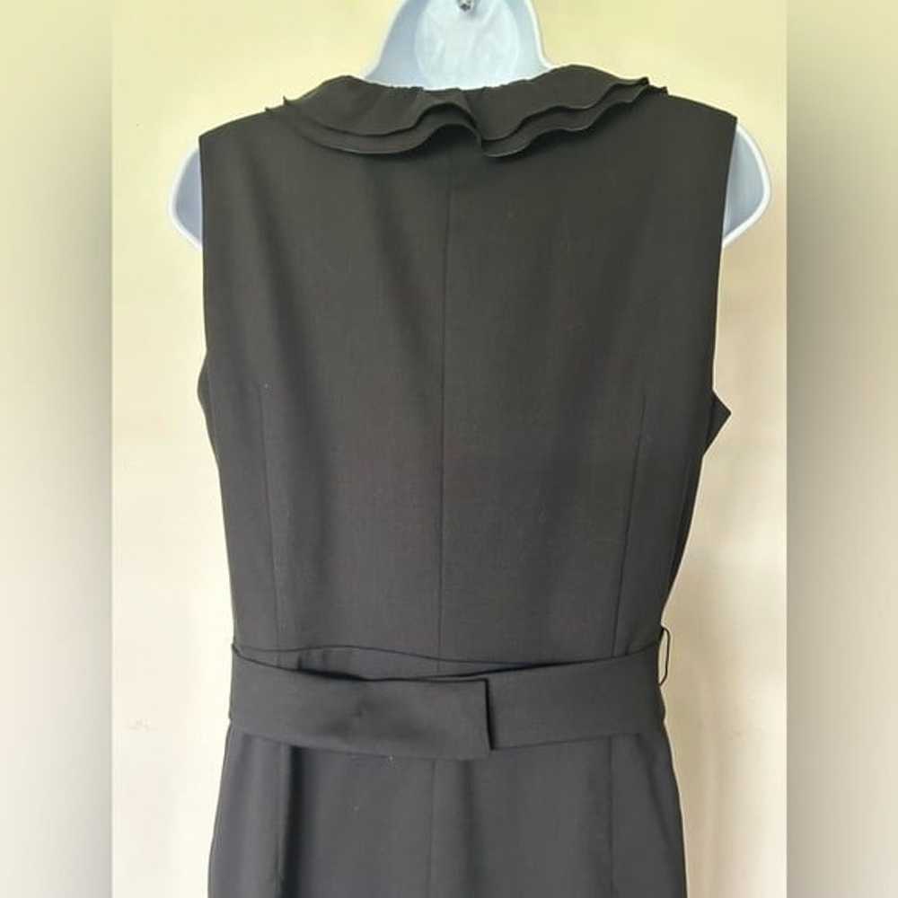 Escada black sleeveless sheath dress stretch wool… - image 5