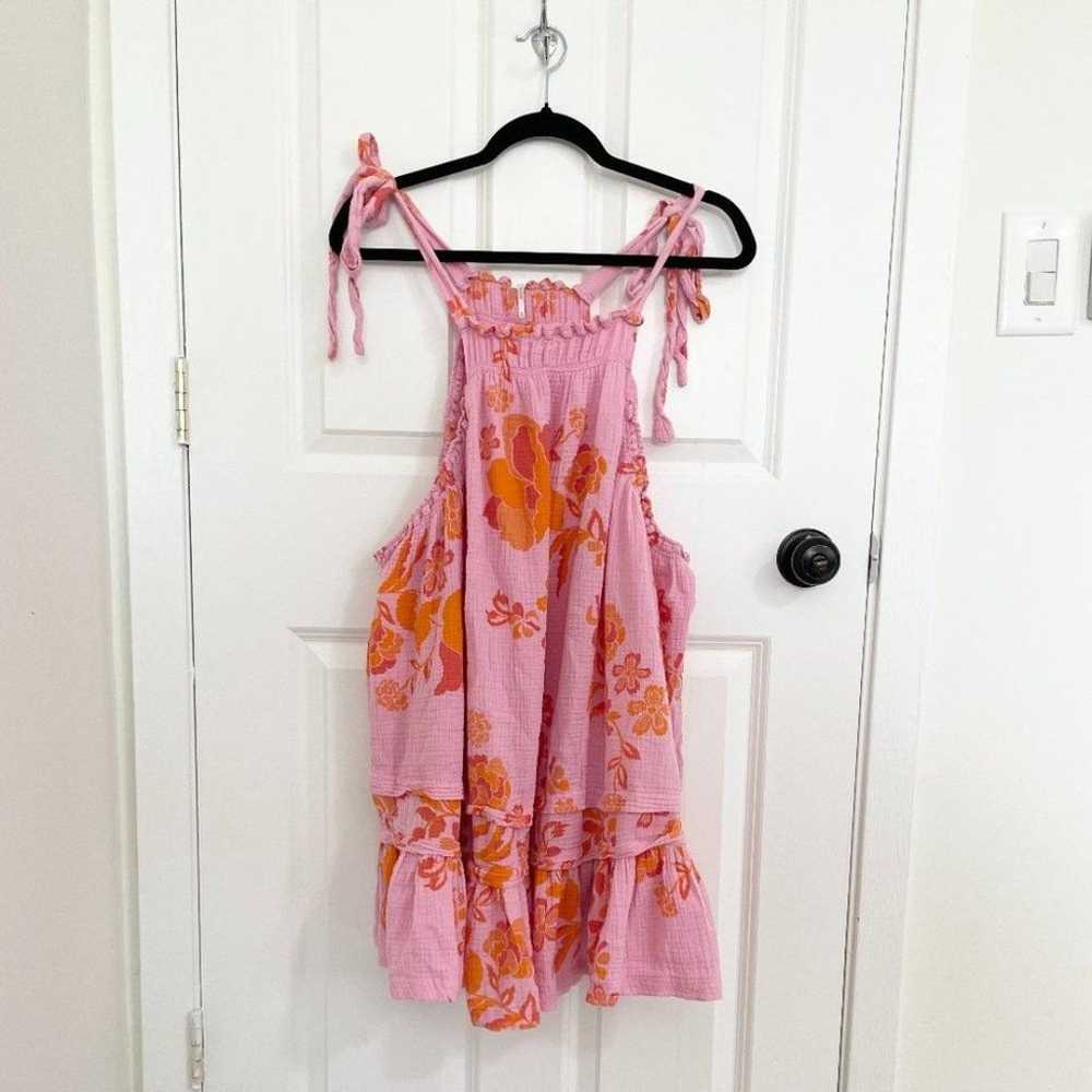 Women Free People Fleur Printed Tunic Dress Petal… - image 3