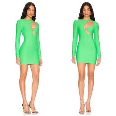 SUPERDOWN Sasha Bandage Mini Dress In Bright Green - image 1