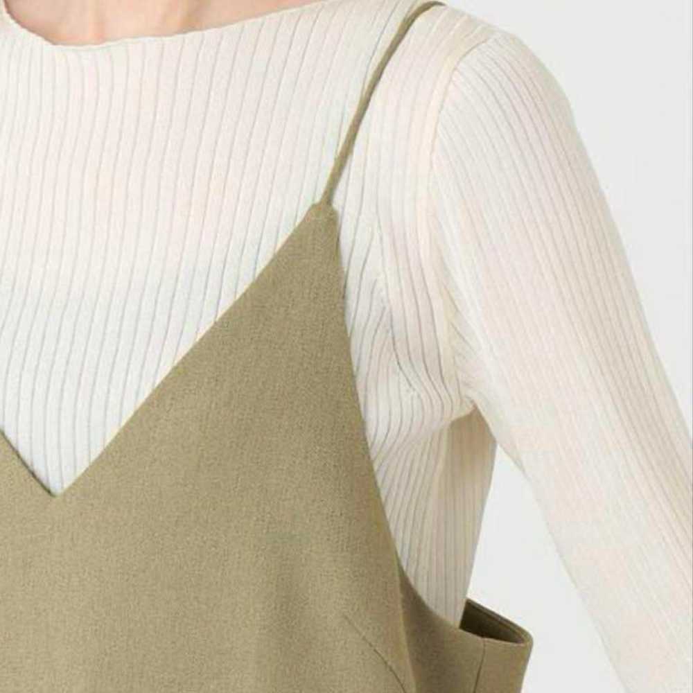 Iena Linen-Like Camisole One-Piece Dress in Khaki… - image 3