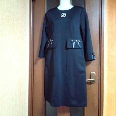 Super Beauty Black Knee-Length Dress Long Sleeve 4