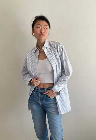 Vintage Oversized Pinstripe Boyfriend Shirt