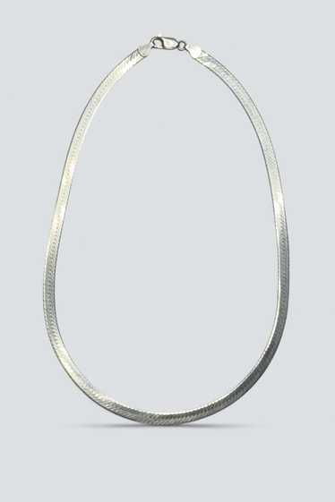 Herringbone Necklace - Sterling Silver