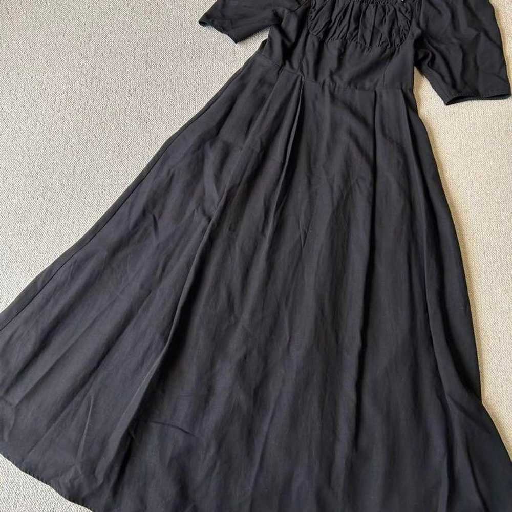 Natural Beauty Basic Long Dress Short Sleeve Blac… - image 1