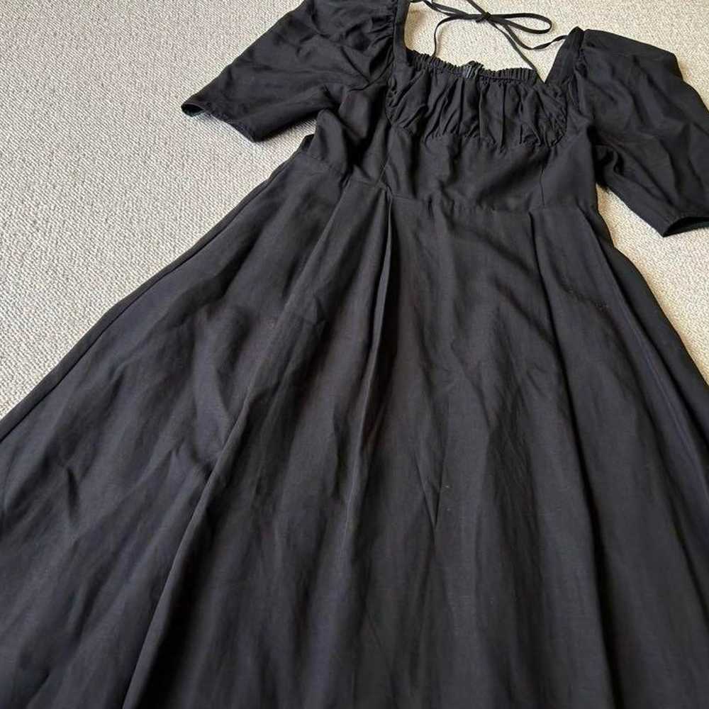 Natural Beauty Basic Long Dress Short Sleeve Blac… - image 3