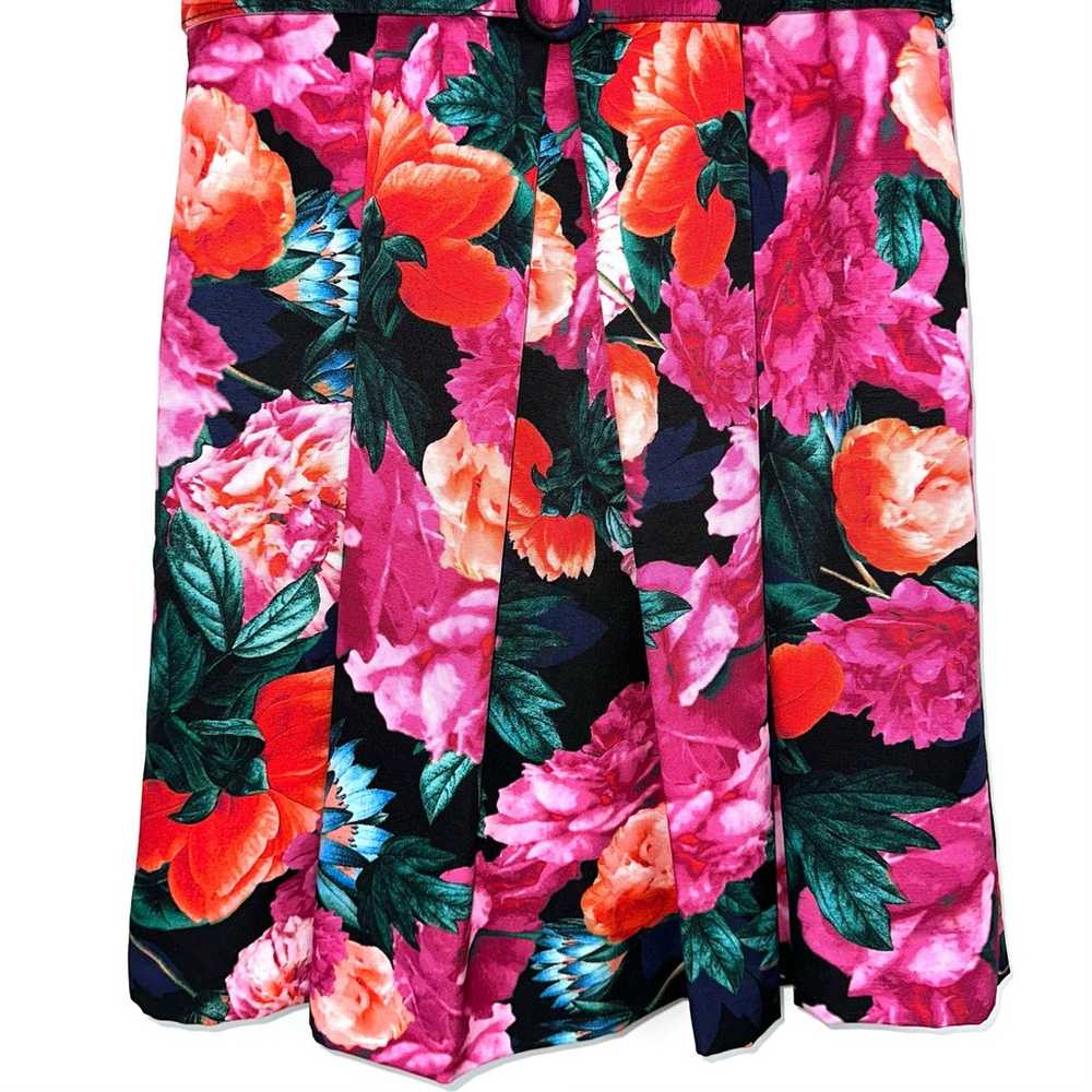 Eliza J Floral Belted Sleeveless Fit & Flare Plea… - image 5