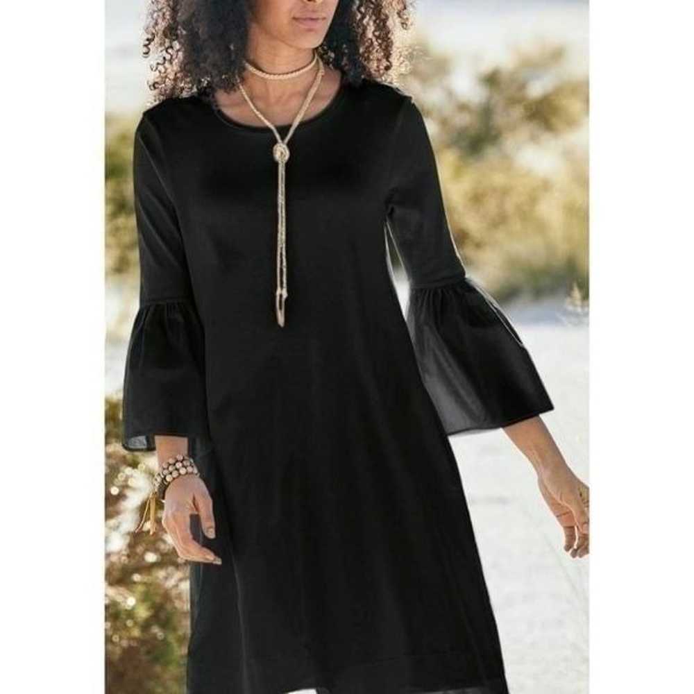 Peruvian Connection Catania black  Dress sz Large - image 1