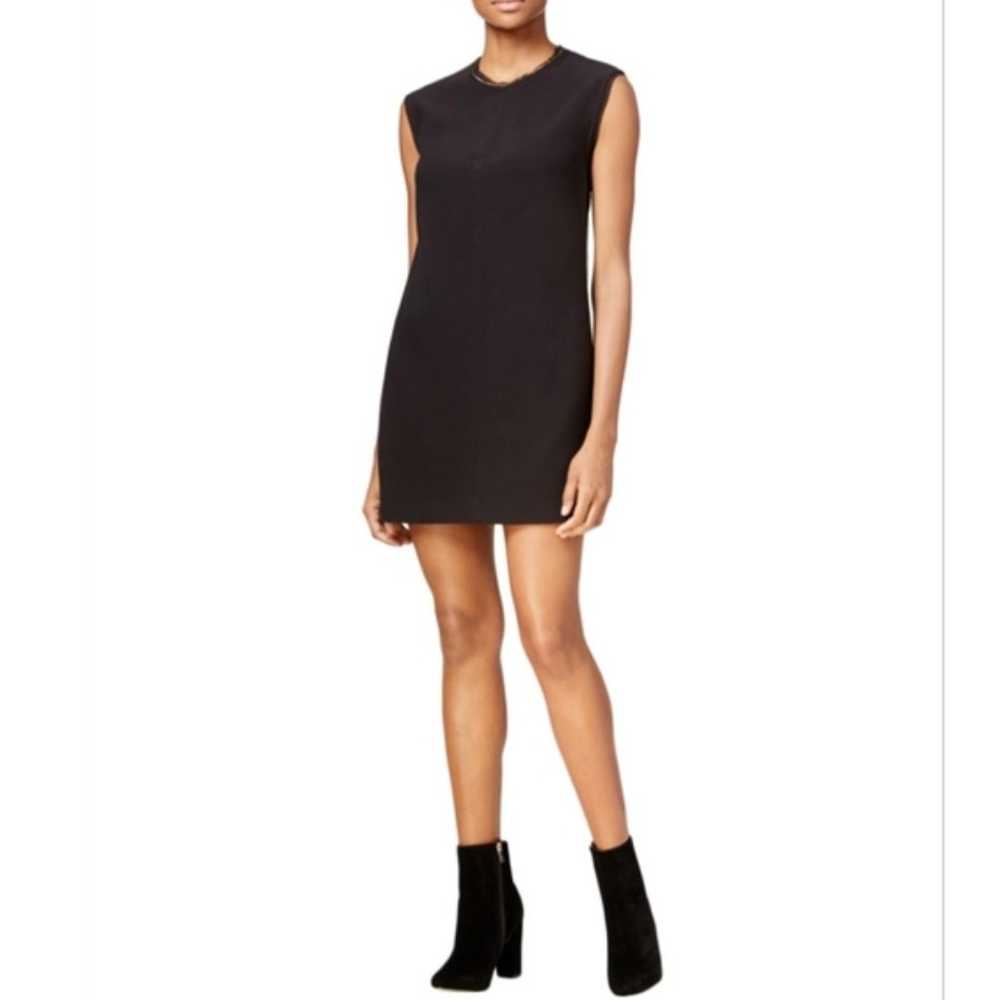 NEW Rachel Roy Mini Shift Dress Black Sleeveless … - image 2