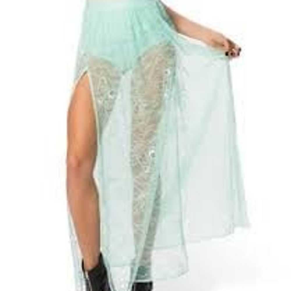 Blackmilk clothing mint split skirt BNWOT size XL… - image 6