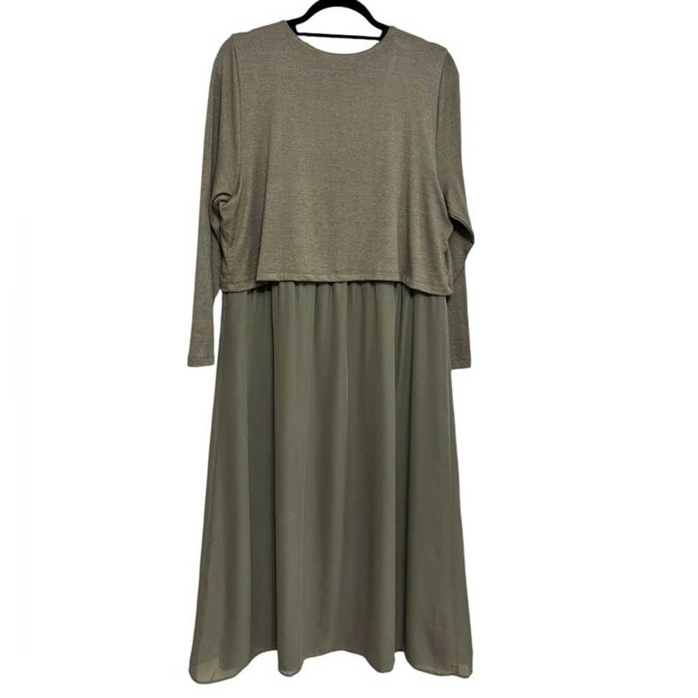 Soft Surroundings Cassie Dress in Olive - Size XL… - image 3